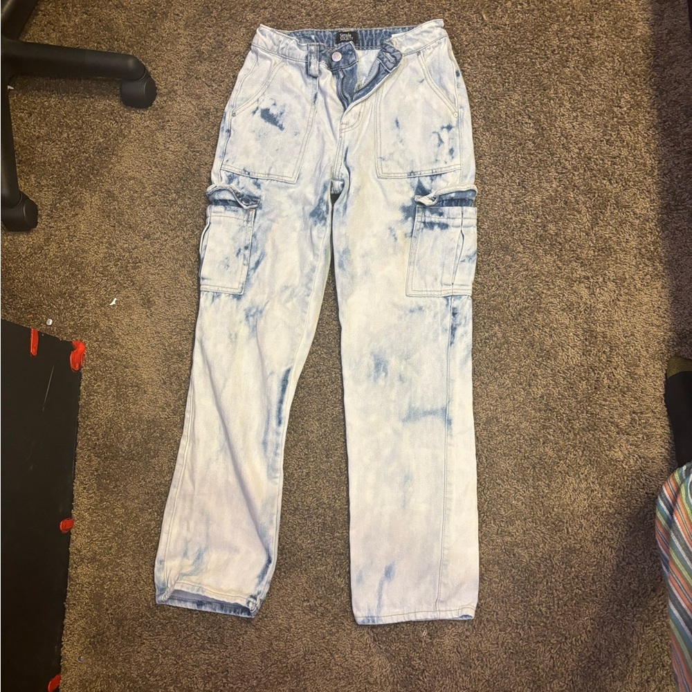 bleached cargo pants
